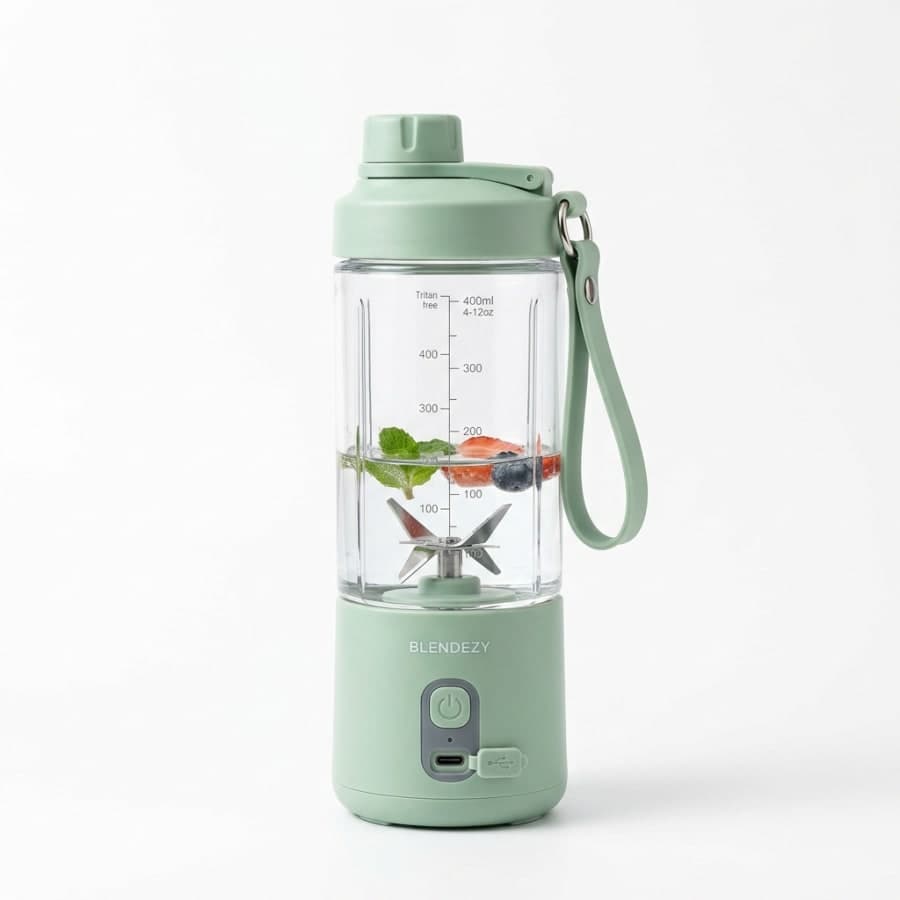 NutriBlend Pro USB-C Rechargeable Mini Portable Blender - Mint Sage Green - view 1