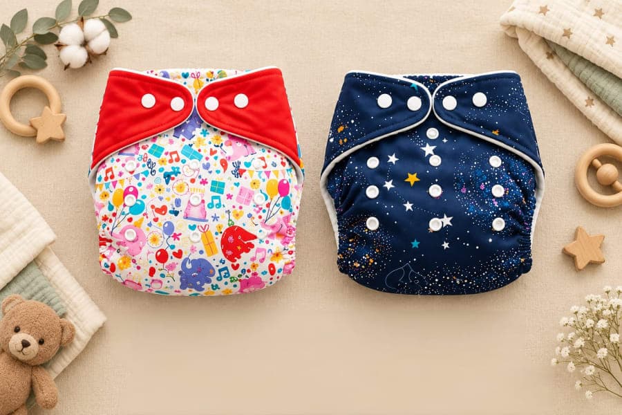 REUSABLE DIAPER WITH PAD - view 1